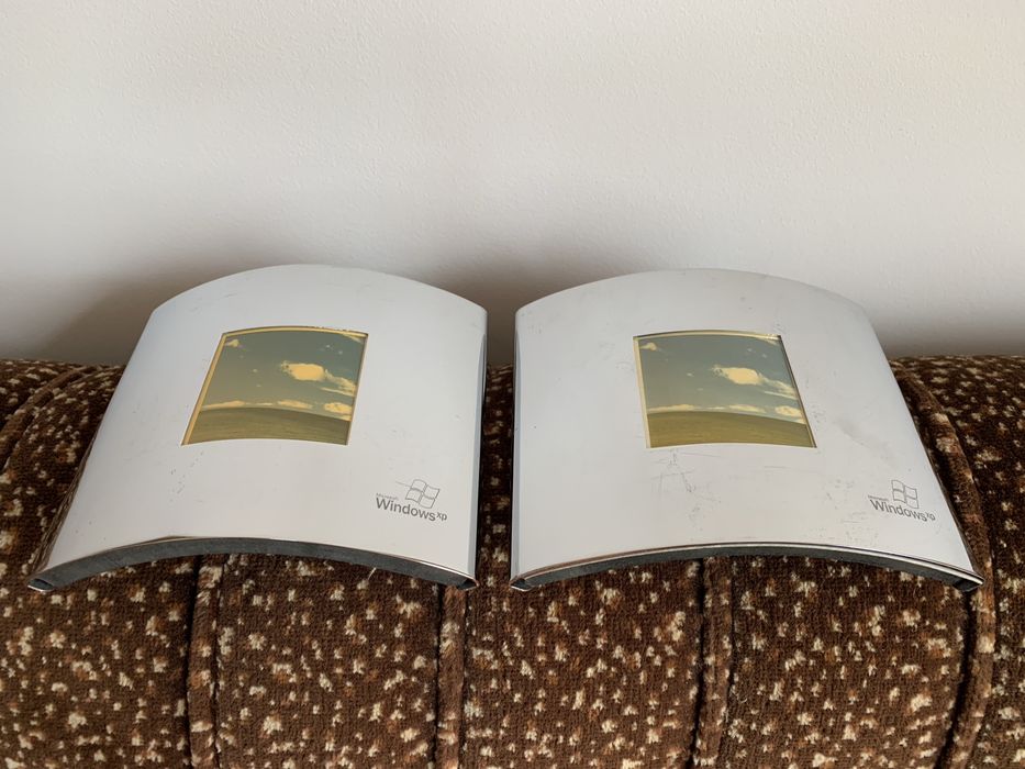 Луксозни антикварни метални рамки за снимки Microsoft Windows XP - 2бр