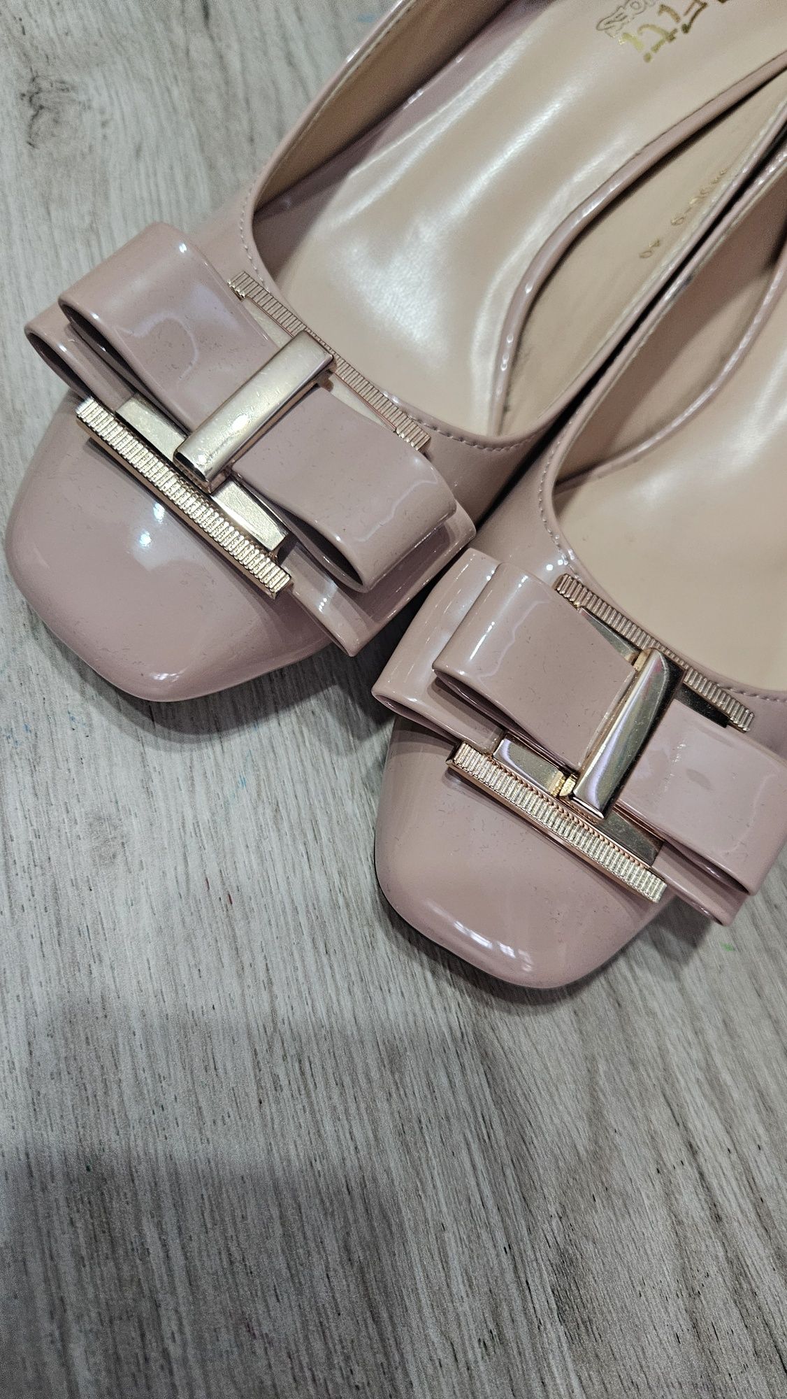 Обувки на ток, nude, 6 см, beige
