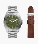 Set Ceas Fossil barbatesc + curea nou