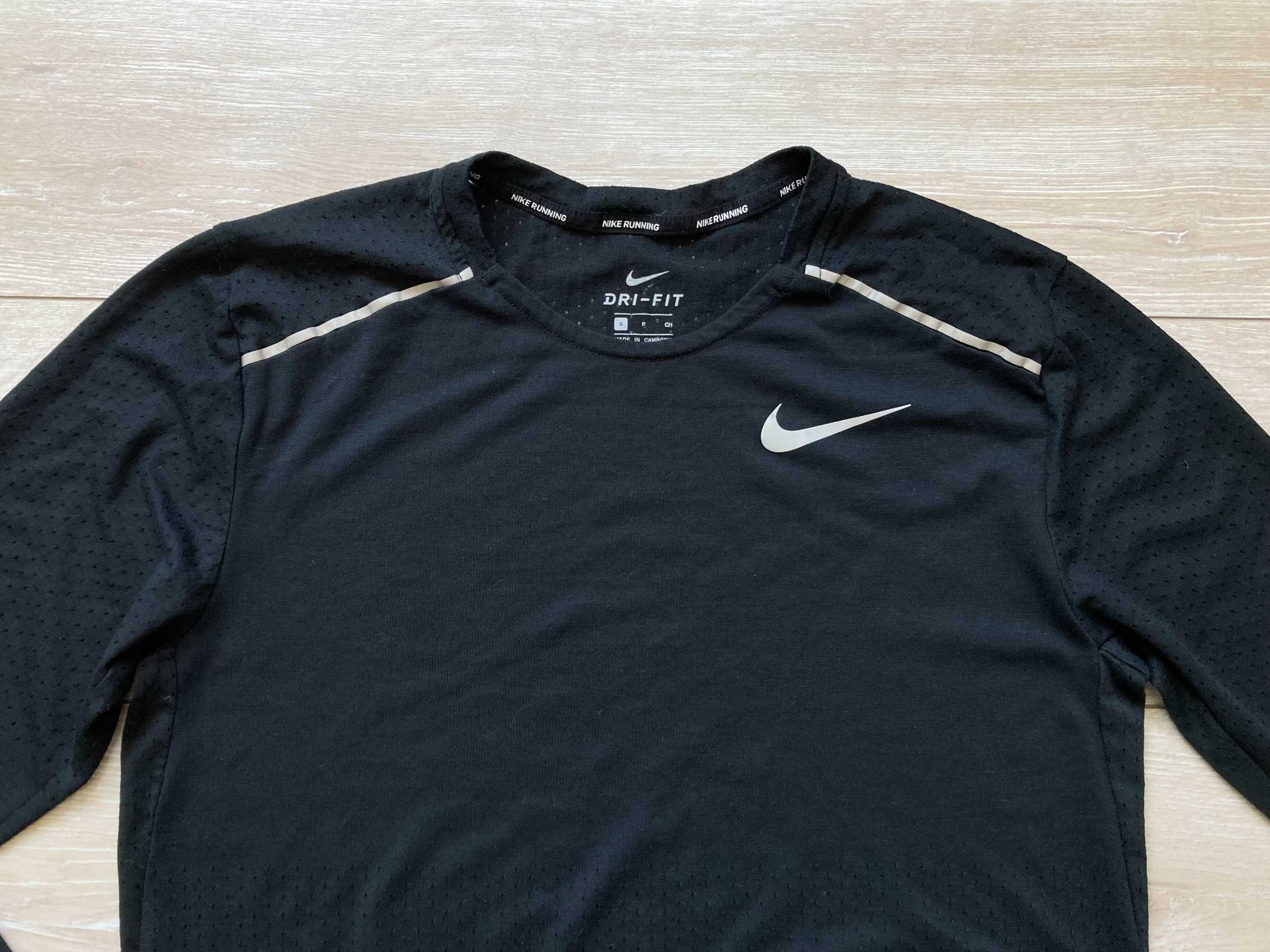 Найк Nike Running Breathe Rise 365 Dri Fit спортна блуза фланела S