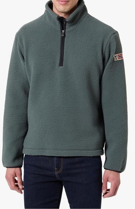 Aceasta este o bluză din fleece Napapijri Telemark cu fermoar scurt, d