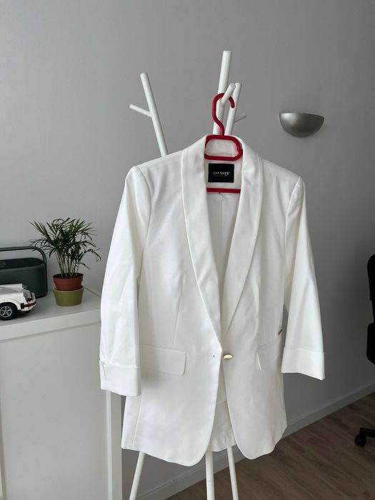 Sacou Elegant Business de Dama, Orsay | Alb, Marime 34 | Nou