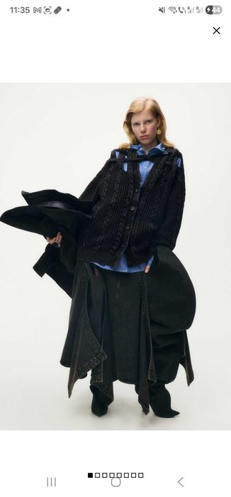 GLENN MARTENS H&M cardigan tricotat cu torsade