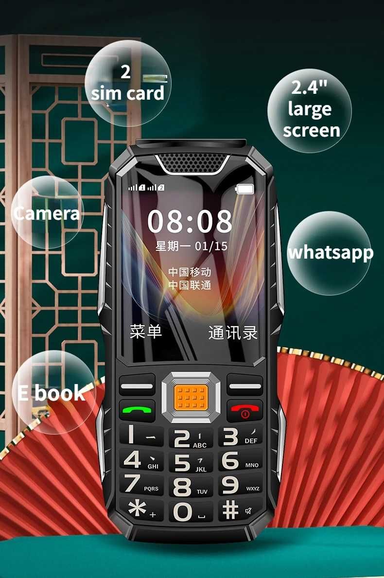 Телефон удароустойчив за възрастни хора  българско меню на български