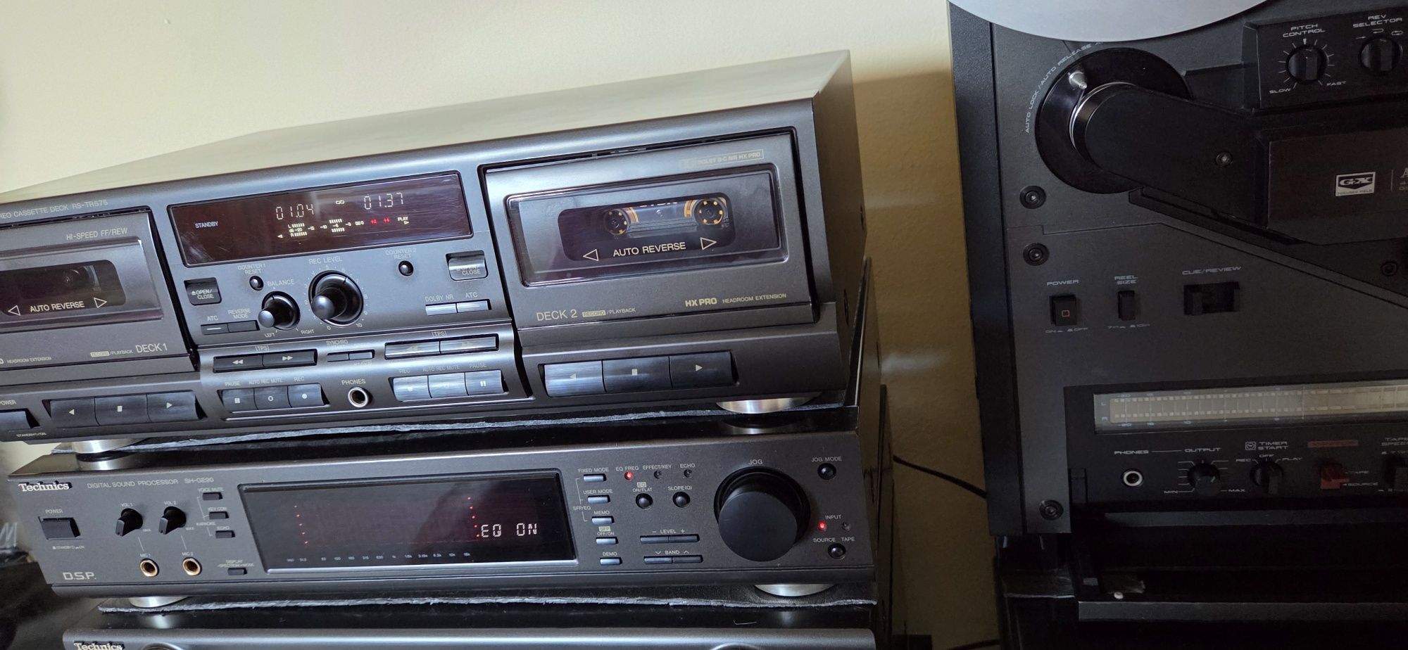 Technics deck rs tr 575 cu inregistrare pe ambele casete