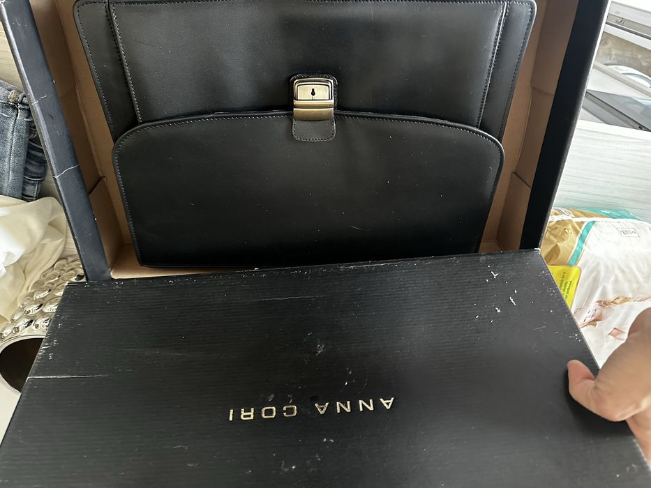 Geanta laptop din piele: Anna Cori