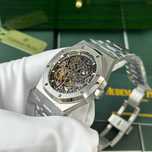 audemars piguet royal oak skeleton silver