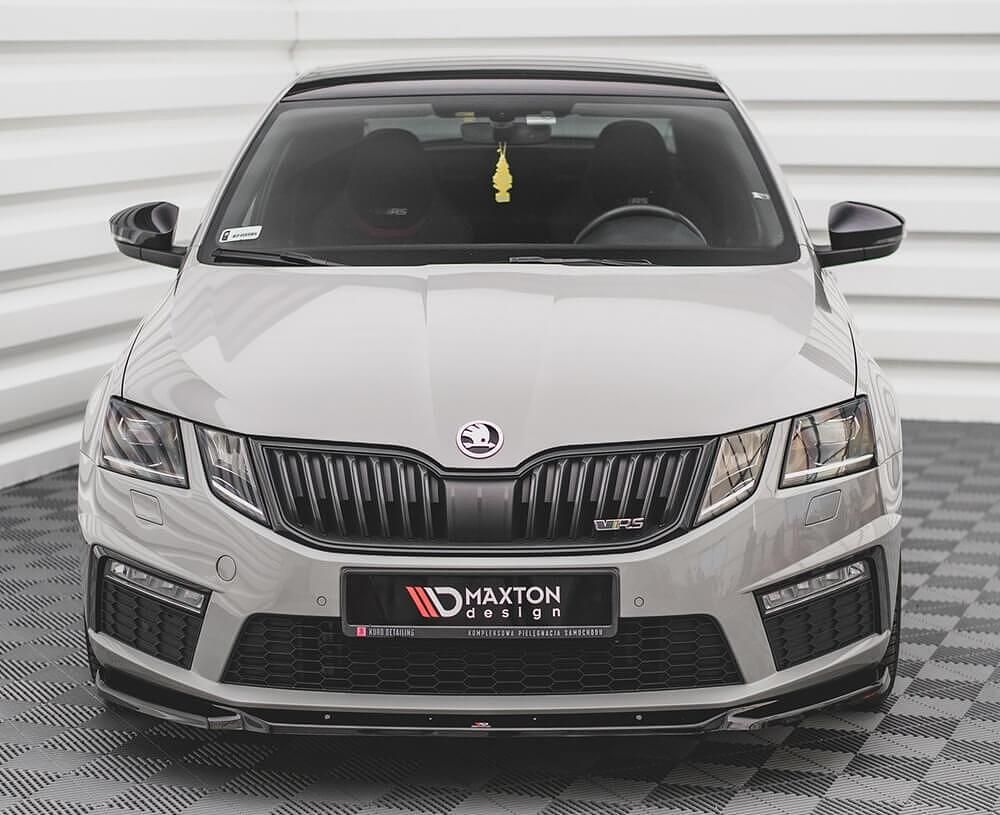 Спойлер за предна броня maxton design за skoda octavia rs (2016-2019)
