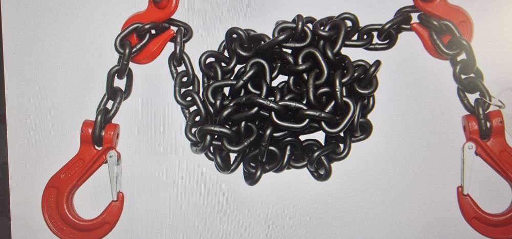 Lant ancorare pentru utilaje grele cu dispozitiv de tensionare pe clic