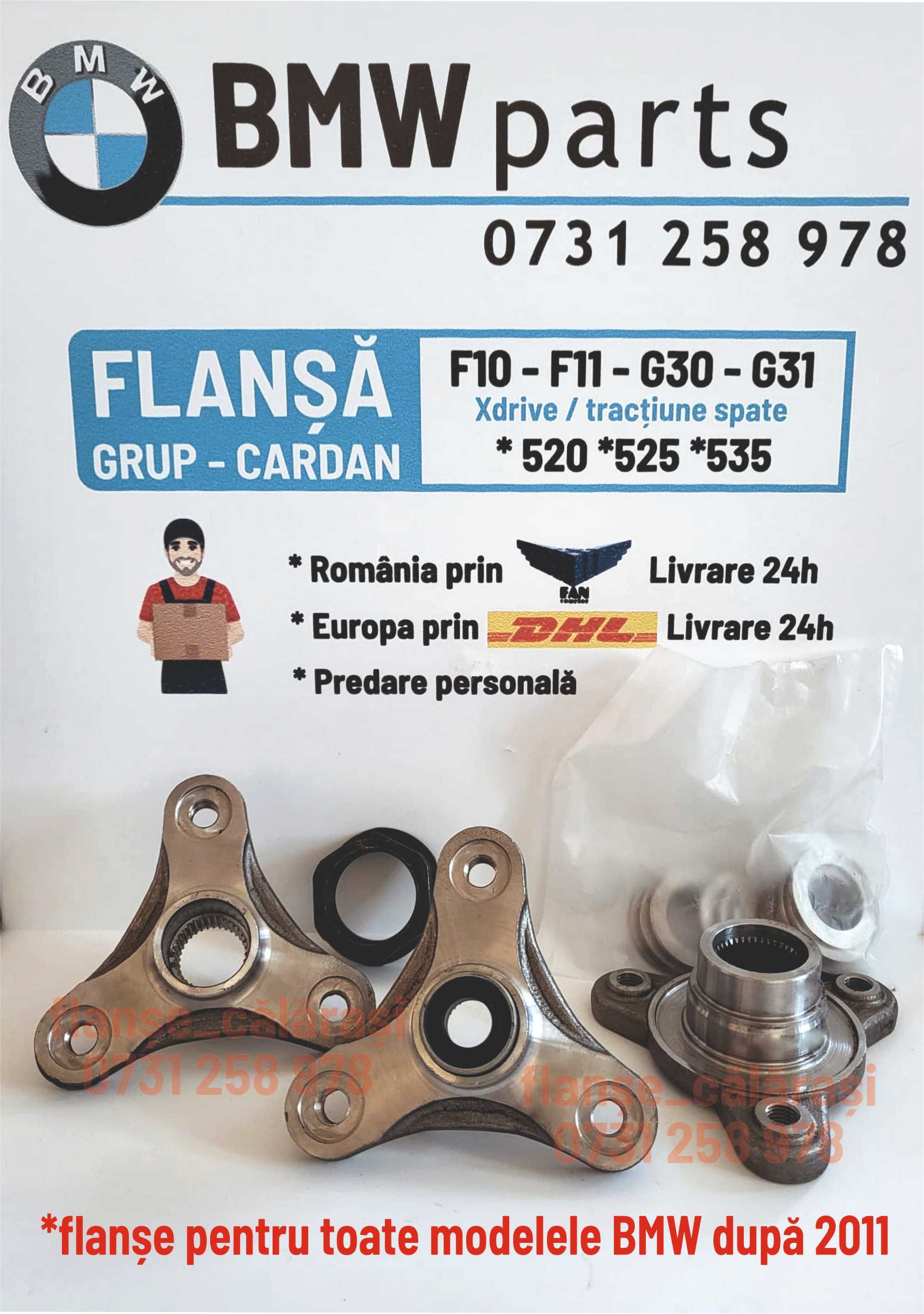 Flansa F10 / F11  NOUĂ grup spate cardan 7584448. 3.08 și alte coduri.