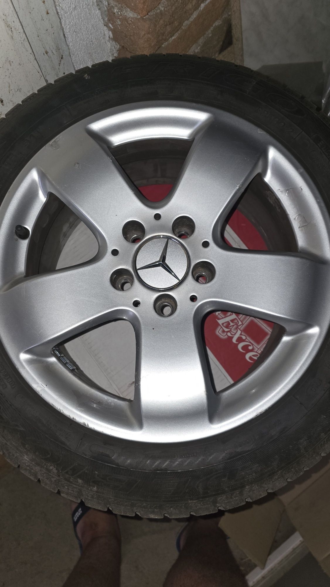 16ки за w211 със зимни гуми за mercedes