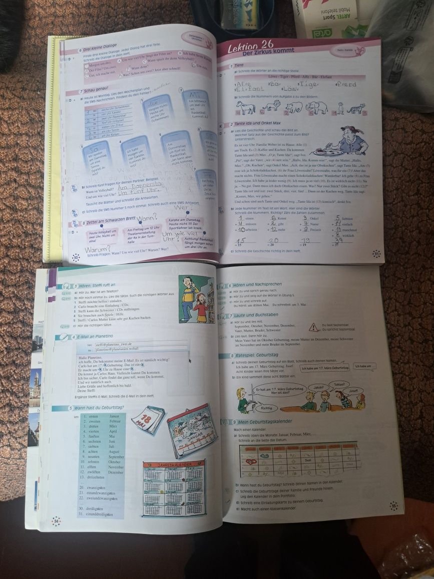 Planetino 1/2/3. Arbeitsbuch. Kursbuch. Deutsch fur Kinder
