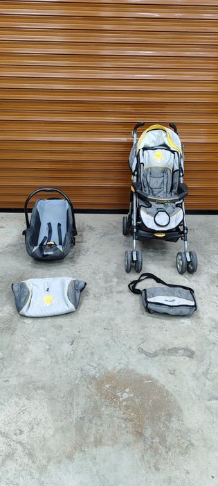Детска количка Chipolino, пълен комплект, заедно със столче и чанта.