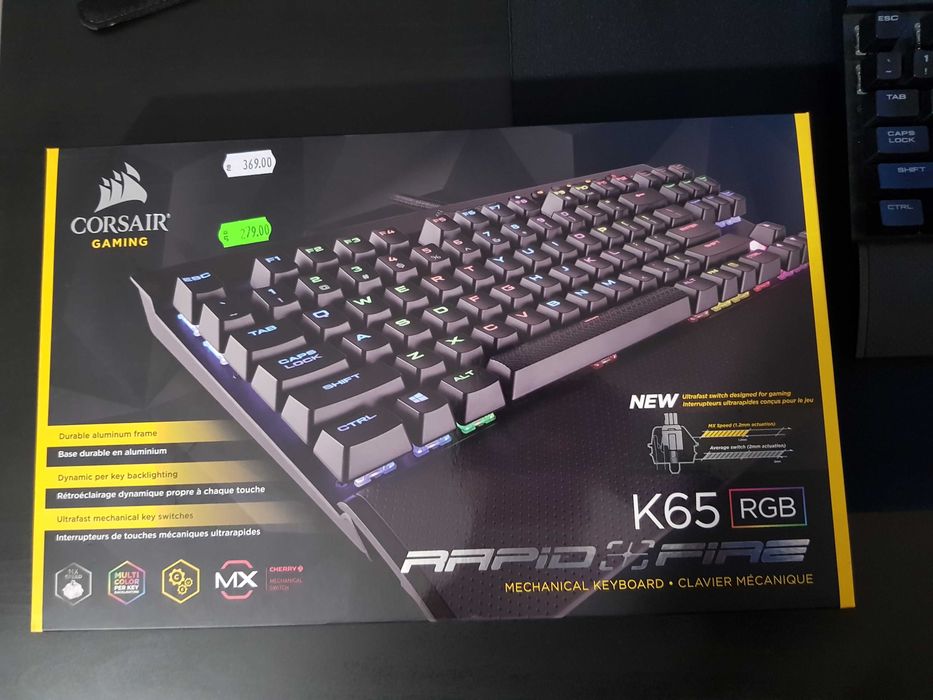 Gaming keyboard / гейминг клавиатура Corsair k65 Rapidfire