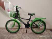 Велосипед подростковый с боковыми колесами новый