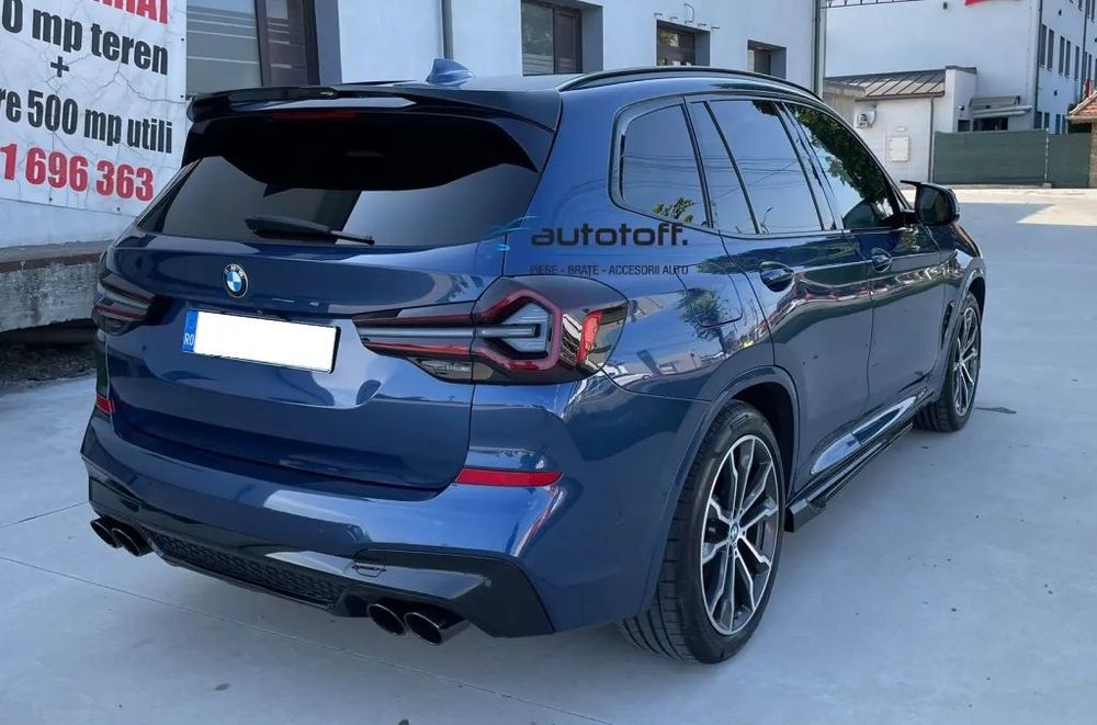 Difuzor bara spate BMW X3 G01 (2017+) Full Negru Lucios