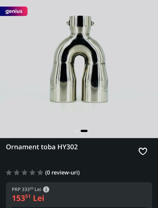 Ornament tobă premium inox