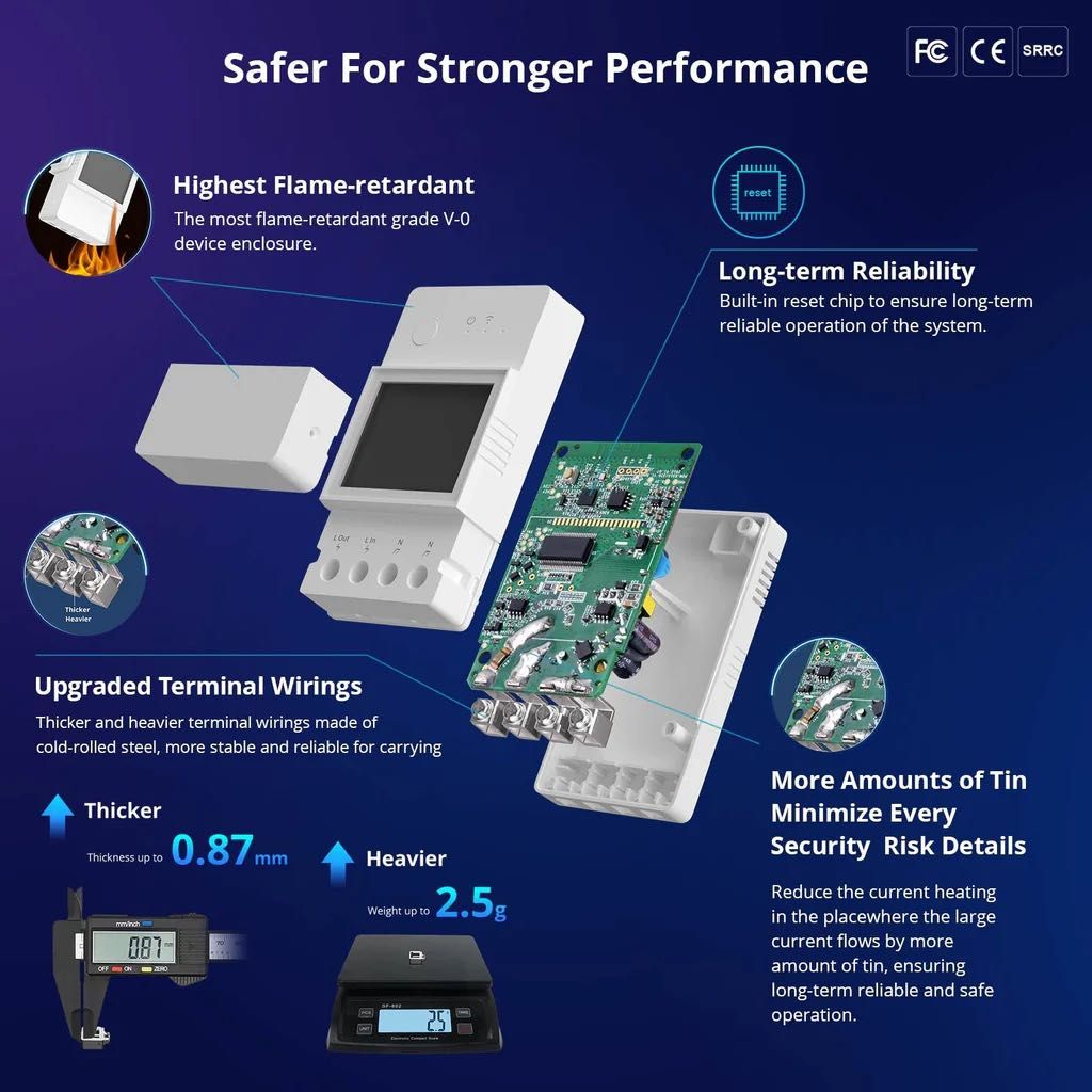 SONOFF POWR320D Elite Smart Switch с 20A WiFi
