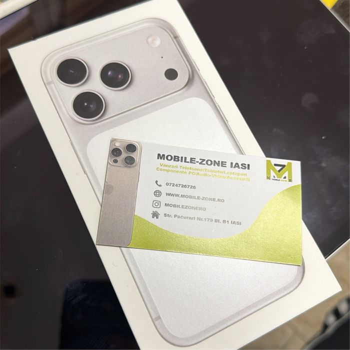 Iphone 17 pro 256gb silver sigilat neverlocked garantie 2 ani acte