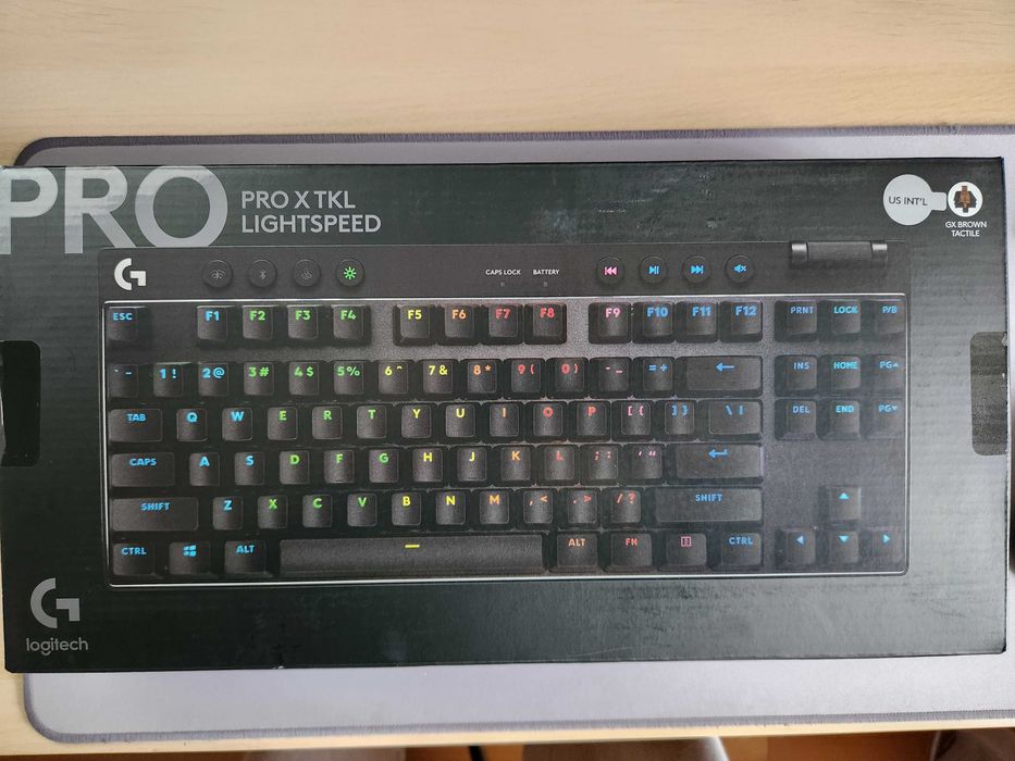 LOGITECH PRO X TKL Lightspeed Black - Brown Tactile Switch