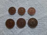 Лот монети от 1988 година - 3х1 ст и 3 х2 ст