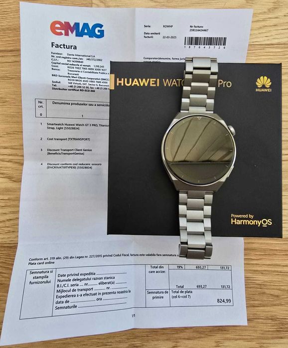 Huawei Watch GT 3 PRO, Titanium Strap