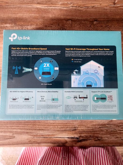 Router Wireless TP-Link Archer MR400 4G LTE, AC1200