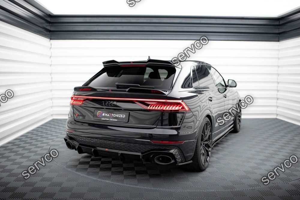 Eleron spoiler cap Audi Q8 Sline SQ8 RSQ8 Mk1 2019- v6 - Maxton Design