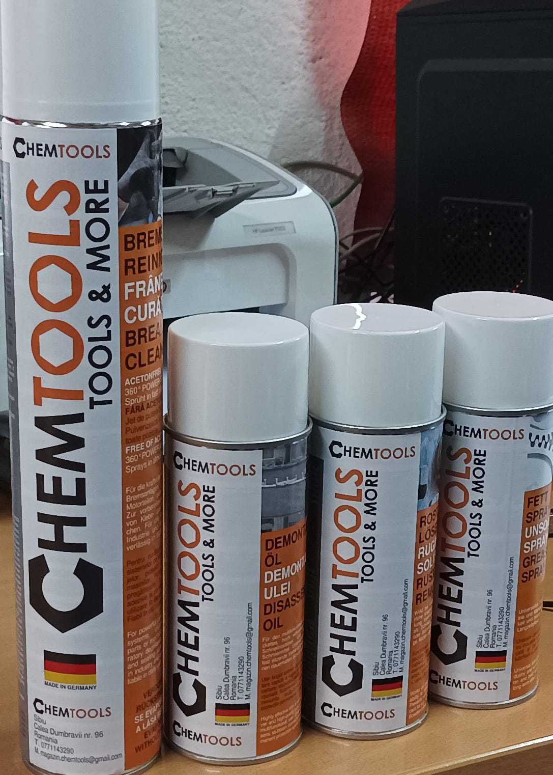 Spray curatat frane XXL 850ml.Curatitor discuri profi.CHEMTOOLS