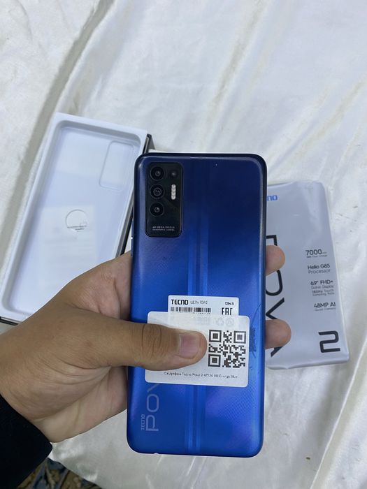 Tecno Pova 2 сотилади, коробка документ, новая, не использованная