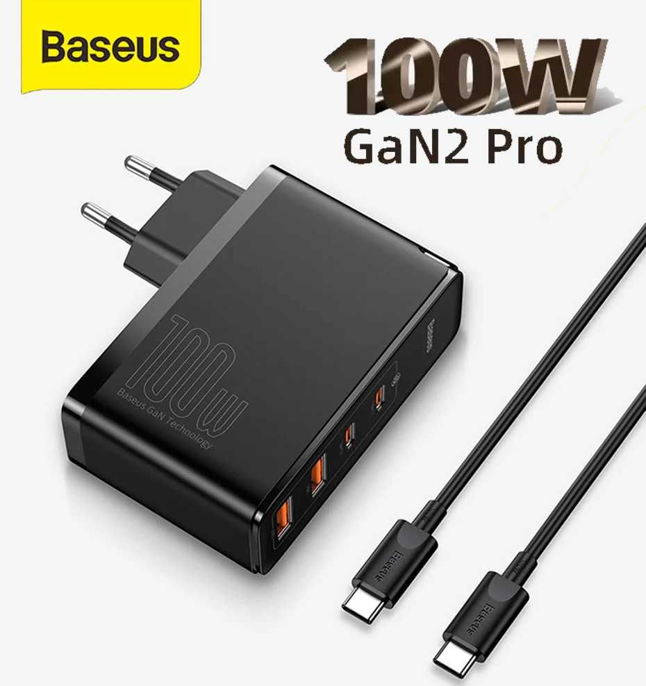 Baseus 100W GaN2 Pro Quick Charger 4.0 For Laptop/Macbook/Ultrabook