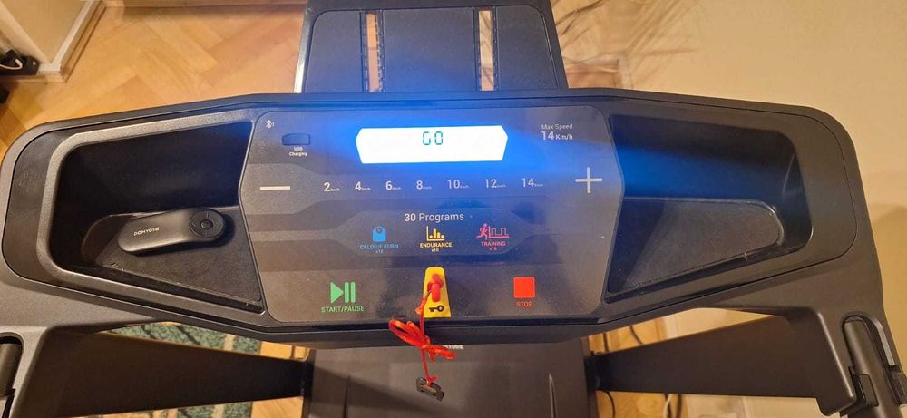 BANDĂ DE ALERGAT DOMYOS RUN100E 14km/h  45x120cm