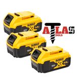 Акумулаторна батерия DeWALT DCB184 18V 5Ah XR Li-Ion - 3броя