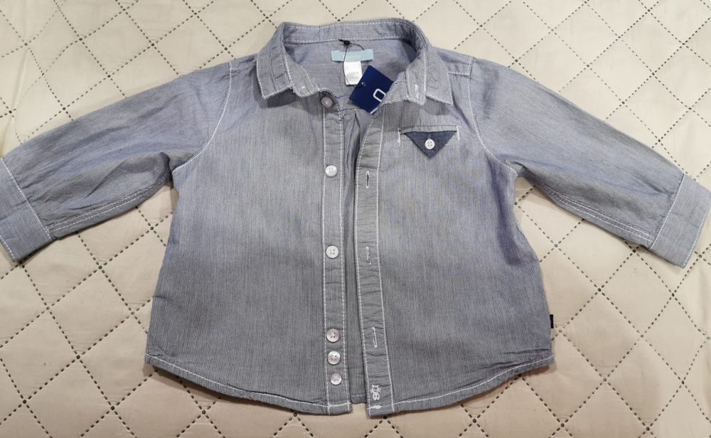 Camasa baieti, noua cu ericheta, marca Okaidi/Obabi