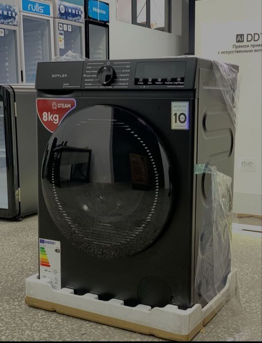 Kir yuvish  mashinasi ziffler 8 kg invertor mator dastafka bor