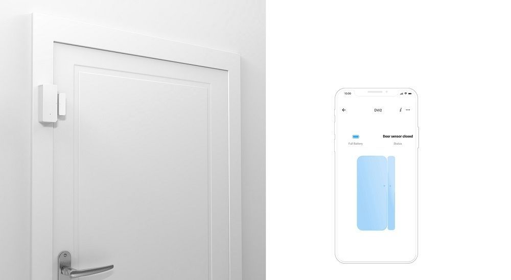 Безжичен сензор за врати и прозорци SONOFF DW2 WiFi