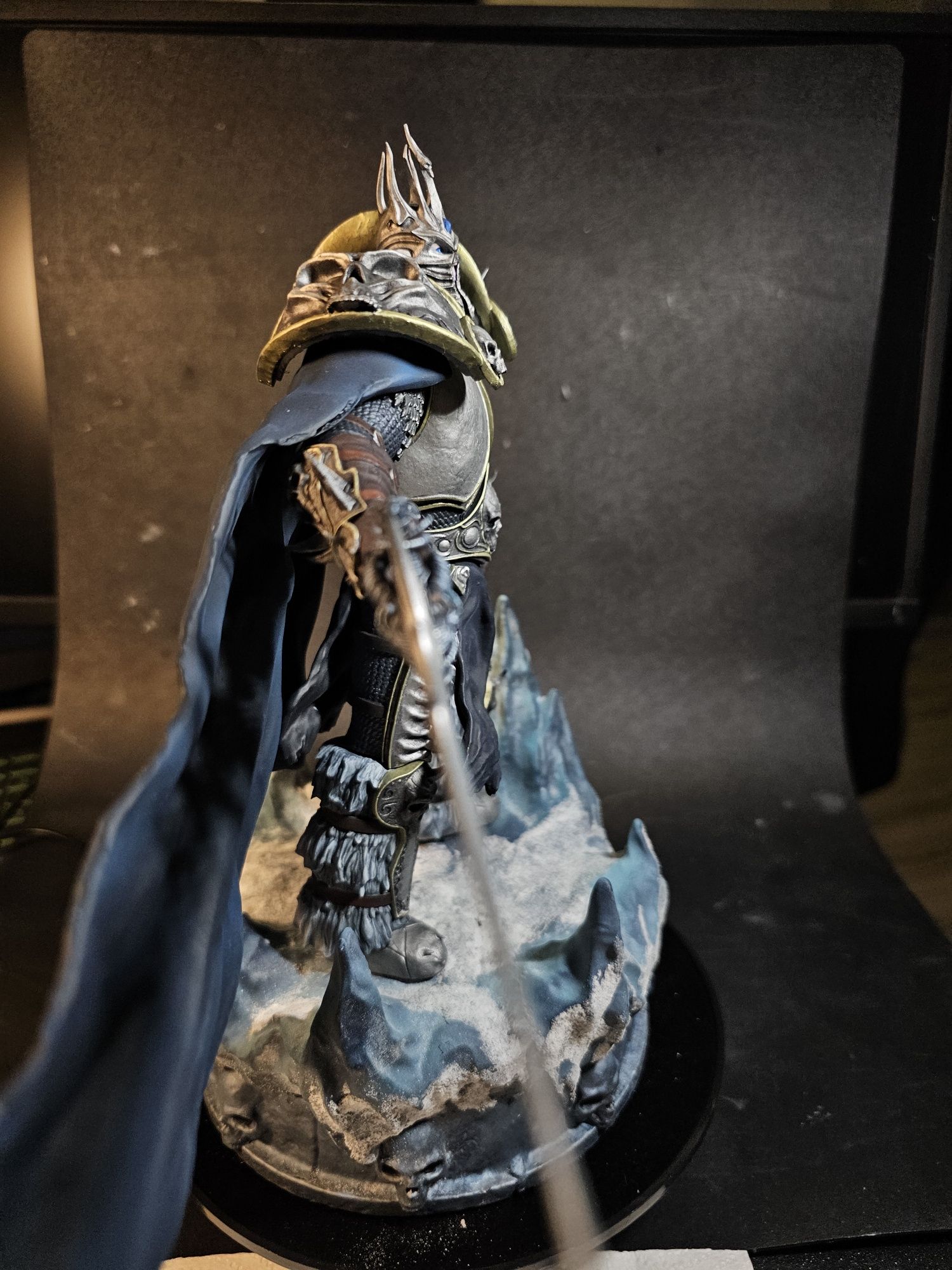 Statueta Figurina Arthas Warcraft printata si pictata manual