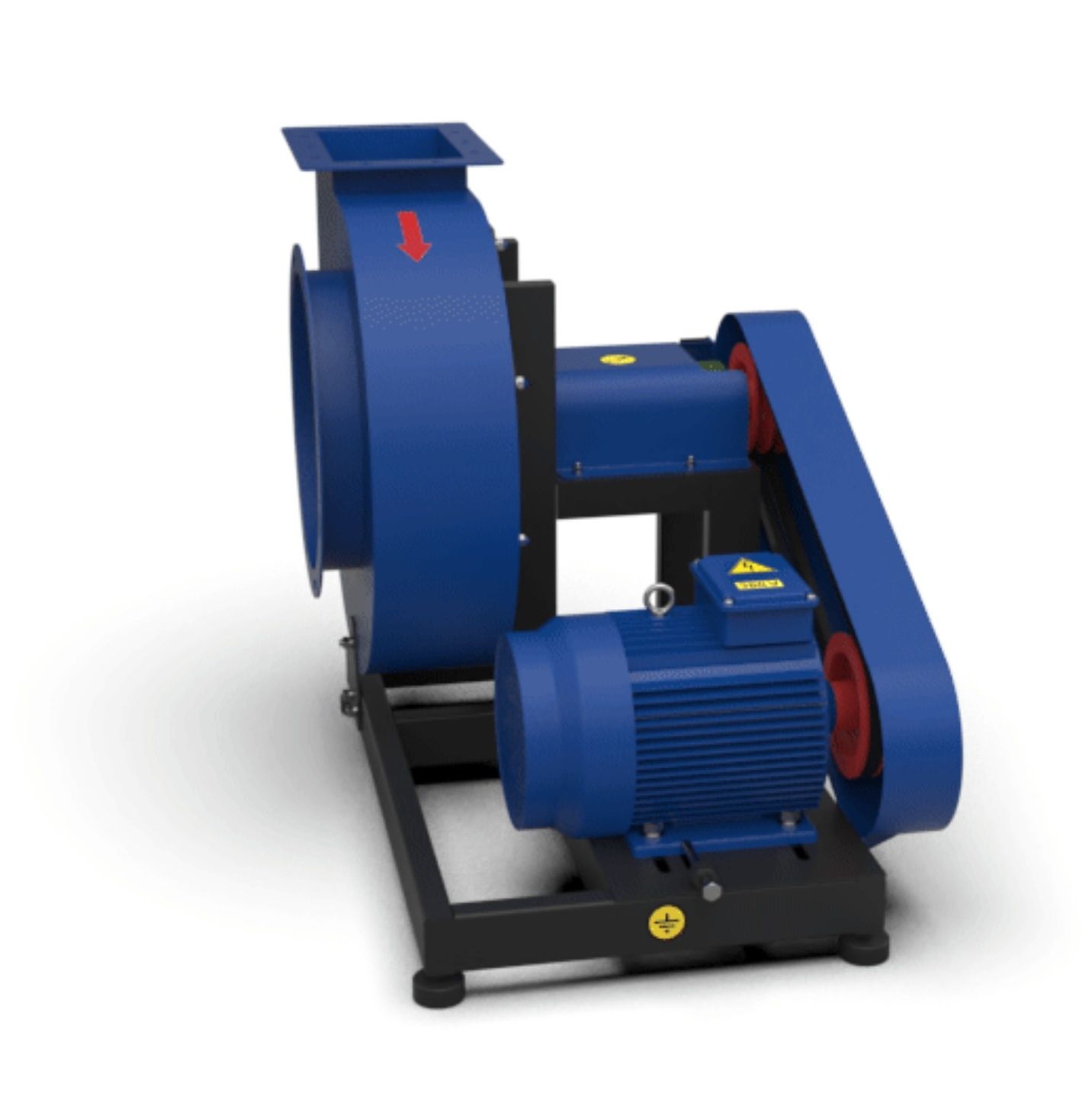 Ventilator radial (NOU) pentru uscator rumegus, 4kw trifazic