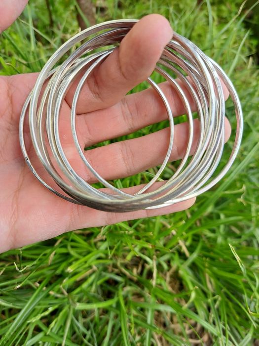 Set 10 bratari argint Bangles 94 grame