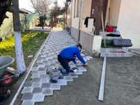 Montaj pavele curți, parcări, trotuare, alei, garaje, construcții