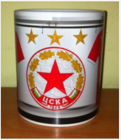 Уникална Футболна Фен Чаша На ЦСКА с Ваше Име И Номер!Чаша на CSKA!
