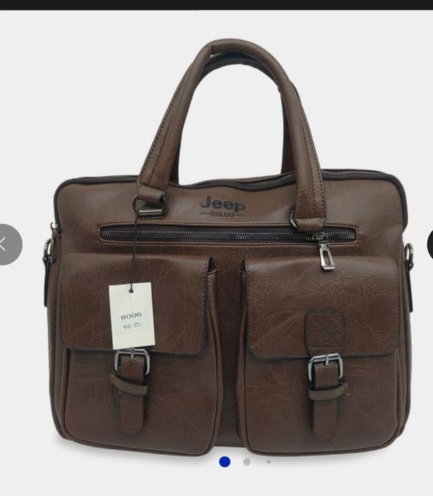 Кожанный сумка Jeep (Дс другой город через казпочту)