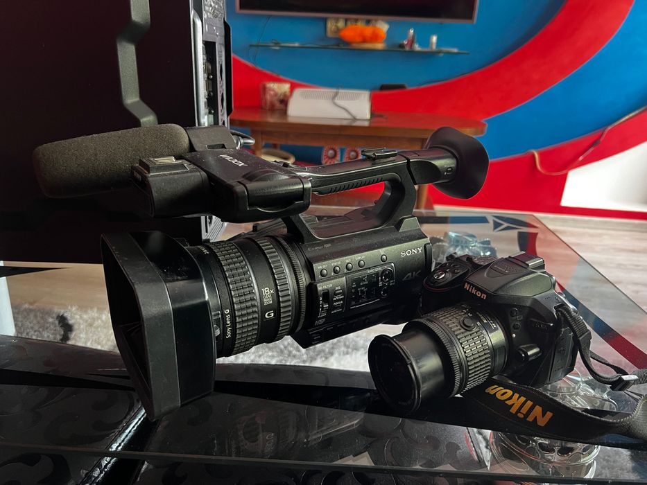 Видео камераSony PXW-Z150 +Nikon D 5300 тяло + 18-55mm обектив