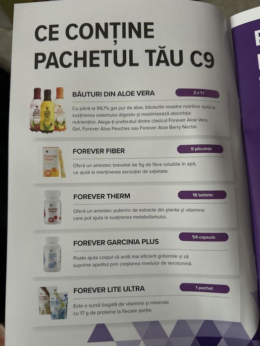 Sistem resetare metabolica FOREVER C9