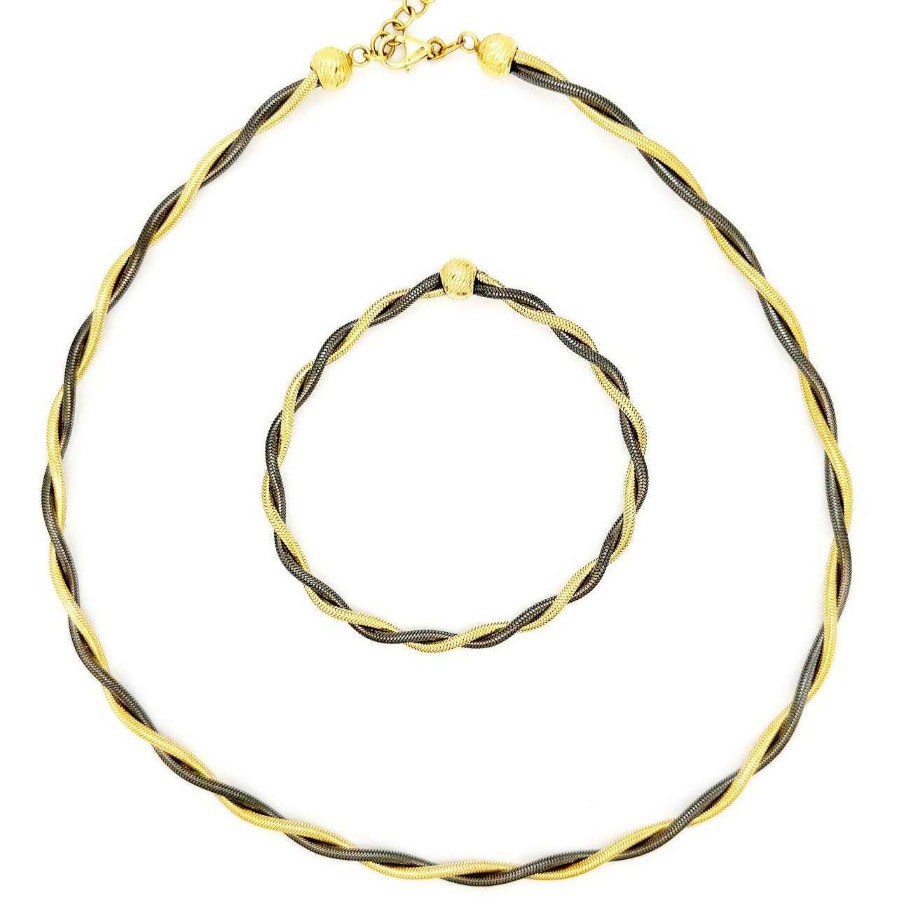 Золотой комплект Twist Elegance