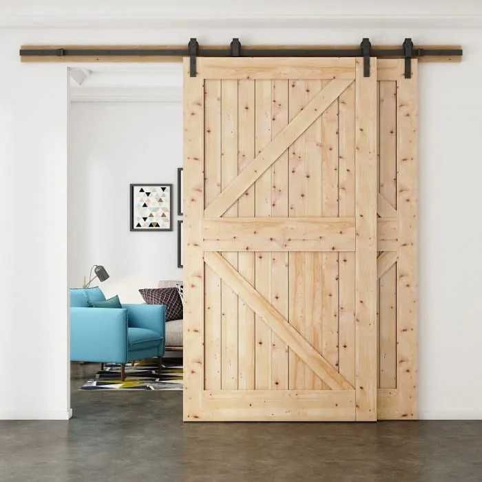 Kit uși glisante de tip hambar Passo 7611 pt. goluri de 1,5 m,sina 3 m