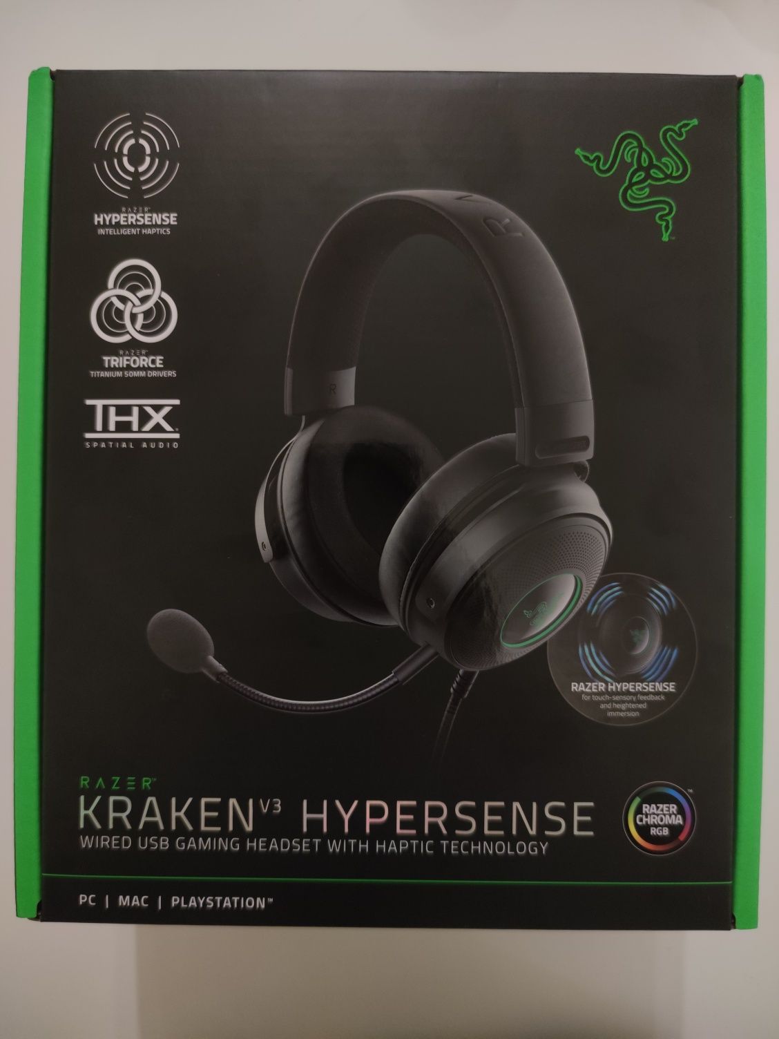 Слушалки Razer Kraken V3 Hypersense