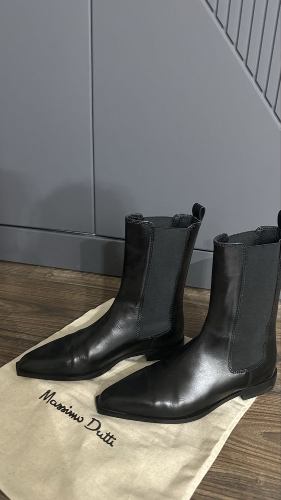 Кожаные ботинки Massimo Dutti 38 размер