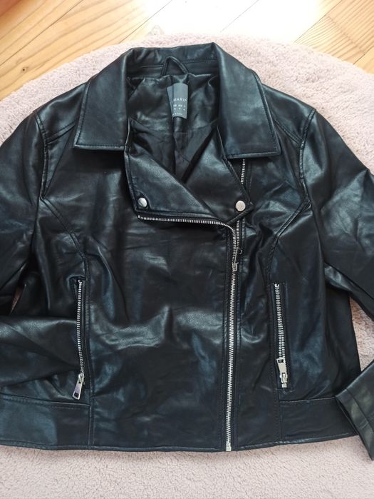 Geaca piele M/L și ghete Nr 39
