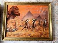 Tablou cu Egipteni (Sfinx si piramide)